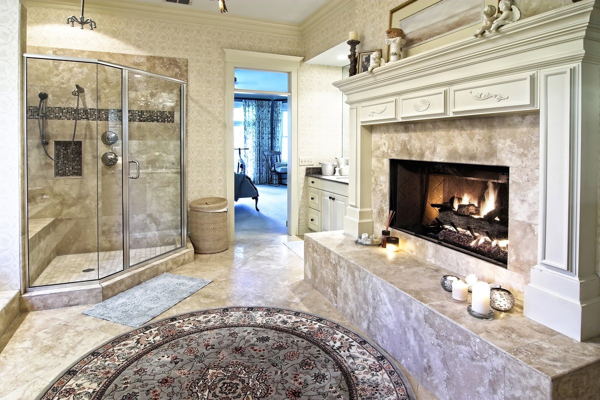 bigstock opulent bathroom with fireplac 18526721